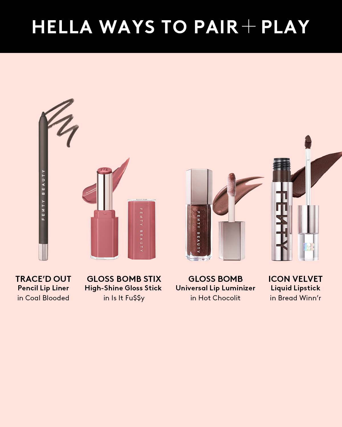 Trace'd Out Pencil Lip Liner—Coal Blooded